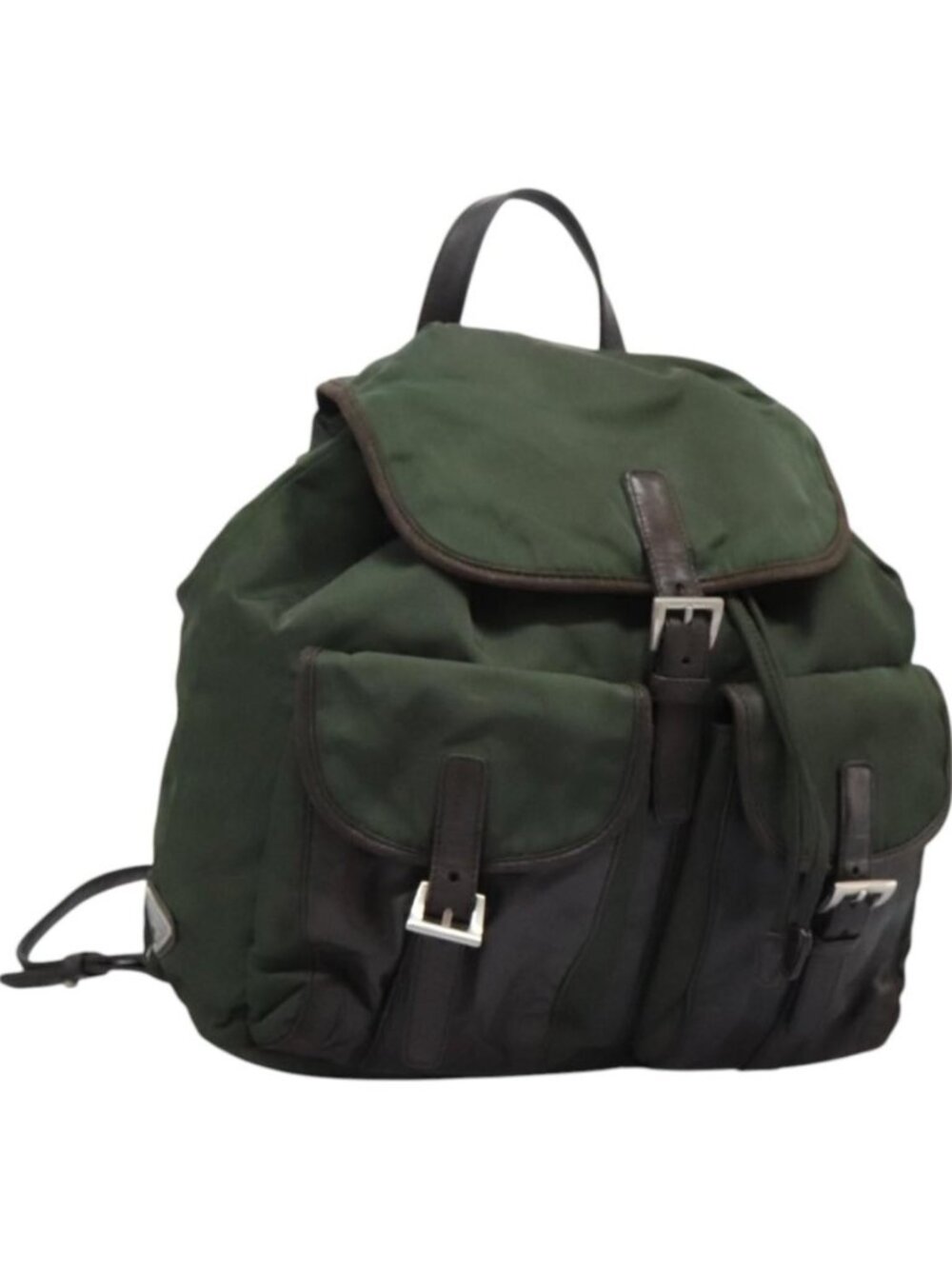 PRADA Backpack Nylon Khaki
